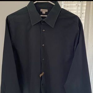 Merona Men: Size: L Slim Fit Dark Grey Dress Shirt.